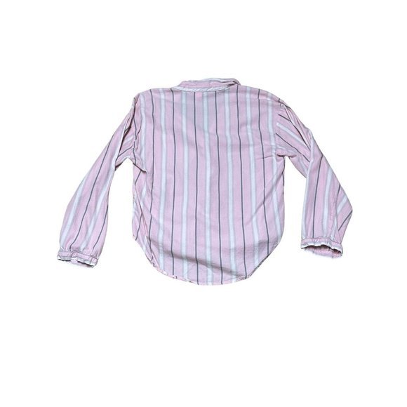 Victoria's Secret Pajama PJ Top Shirt Pink White Grey Ladies Size Small Dream - Picture 8 of 8